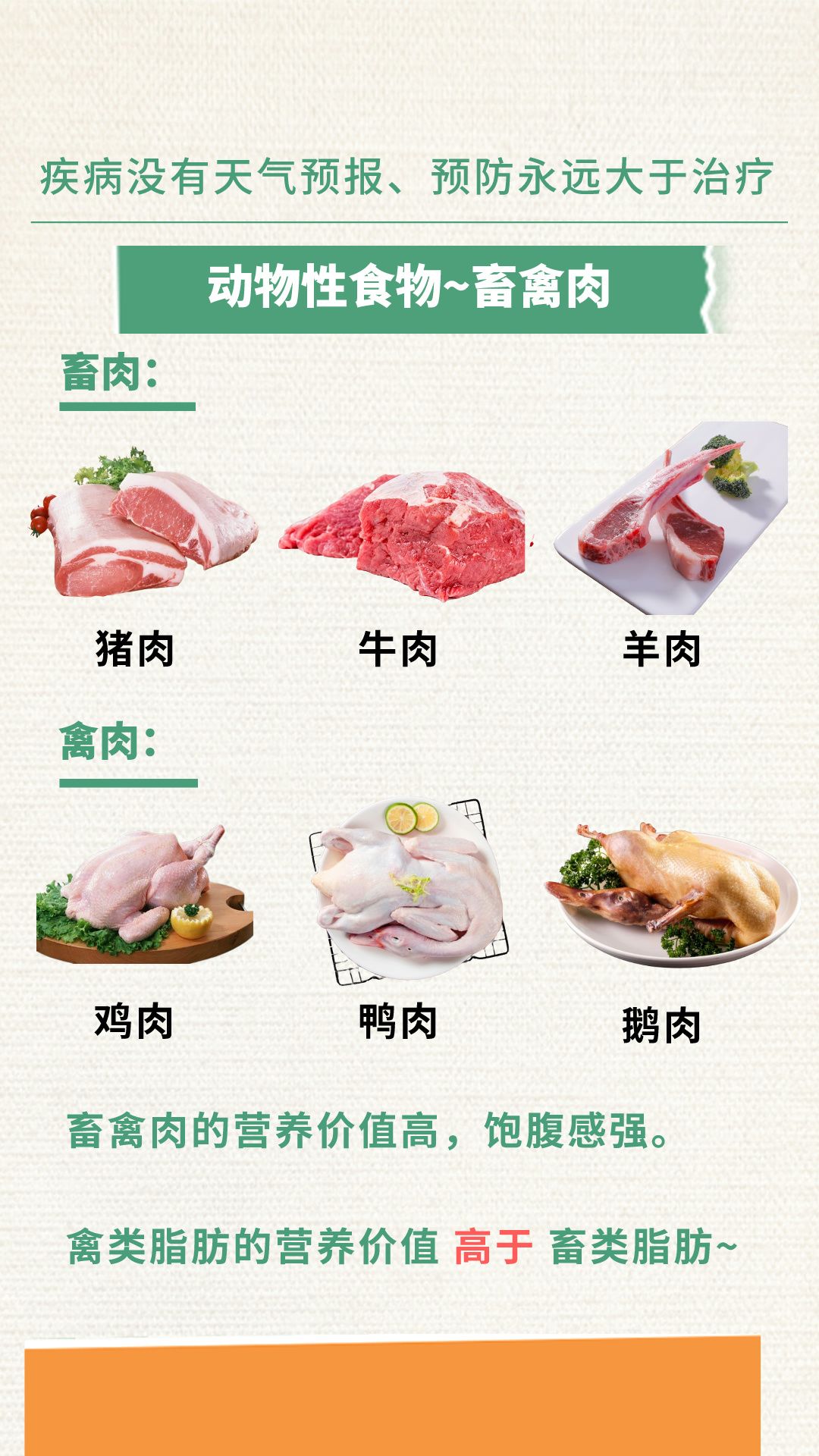 【各种肉类所富含的营养价值】