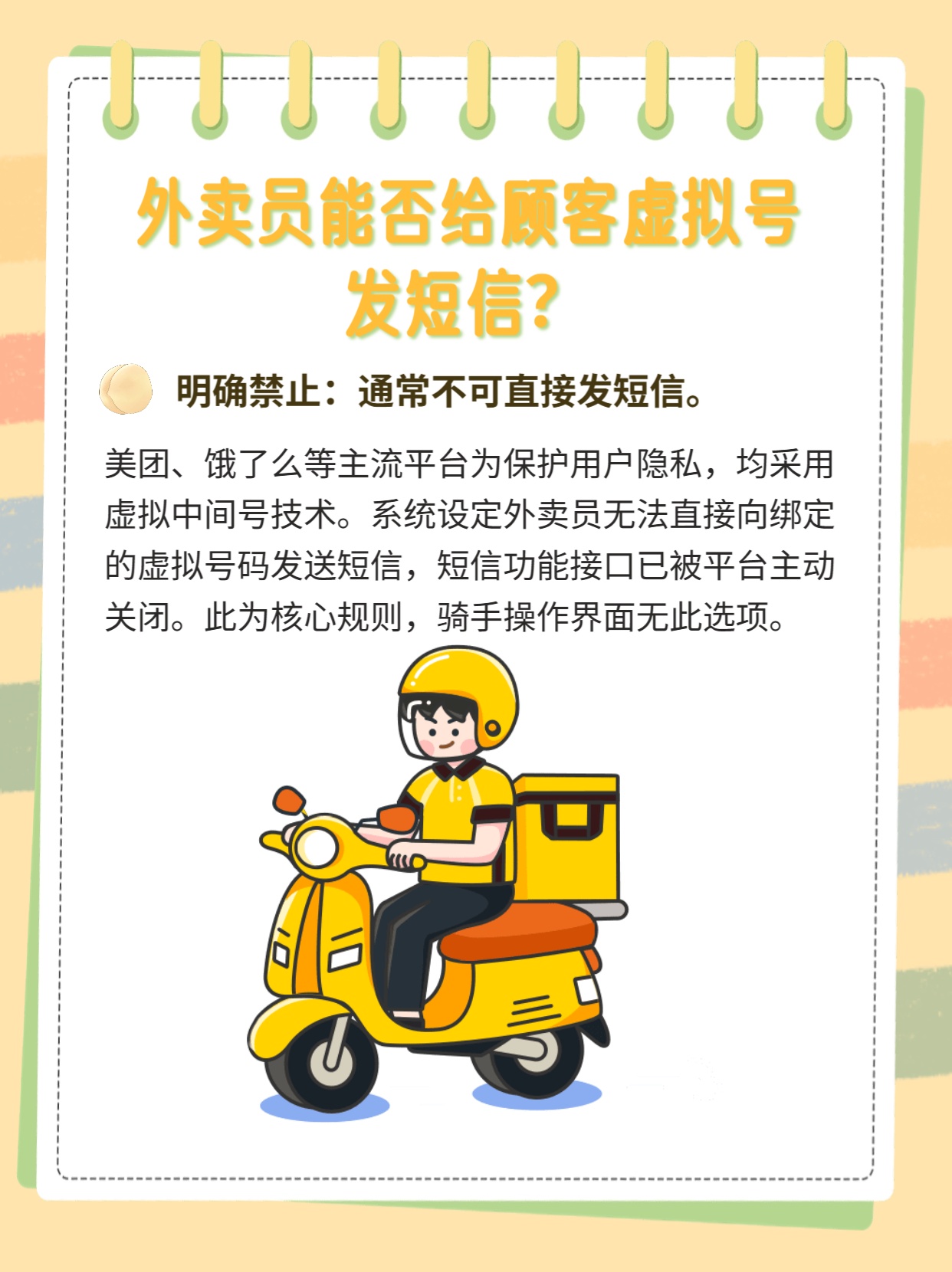 外卖员虚拟号码