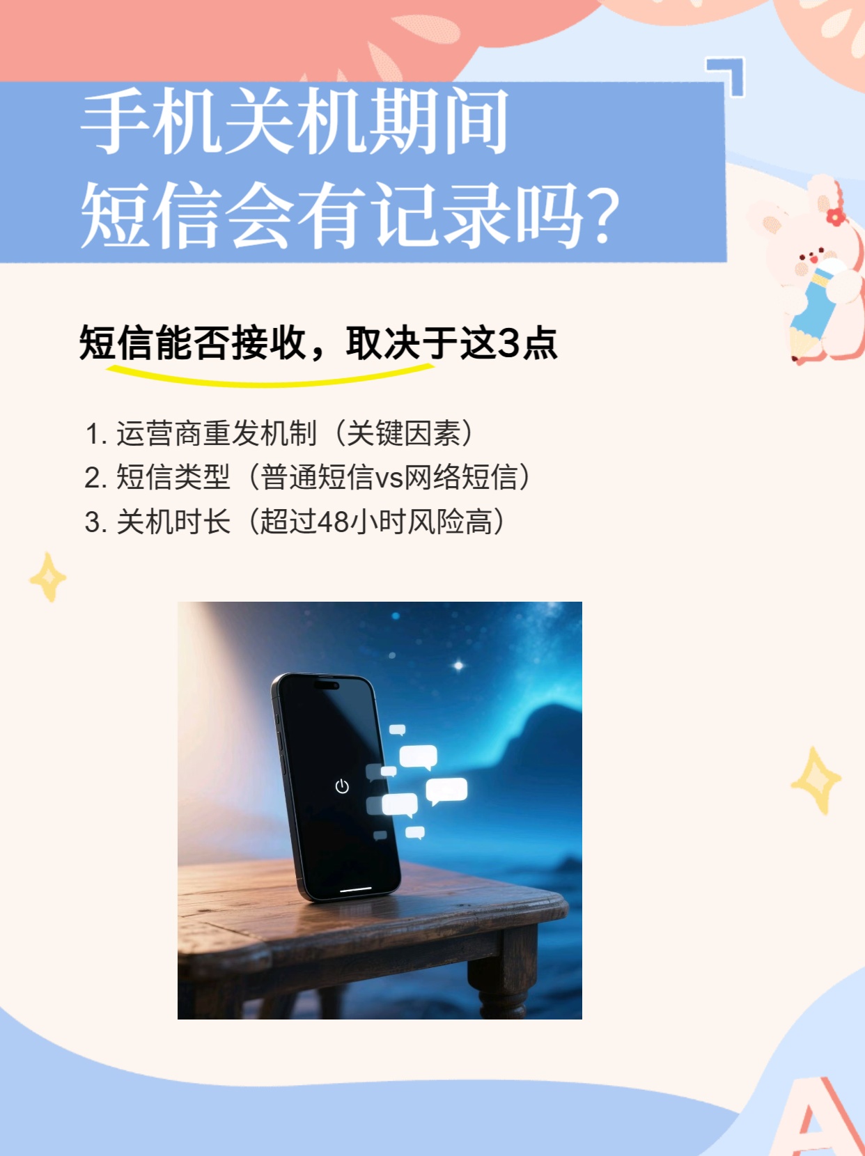 手机关机时短信