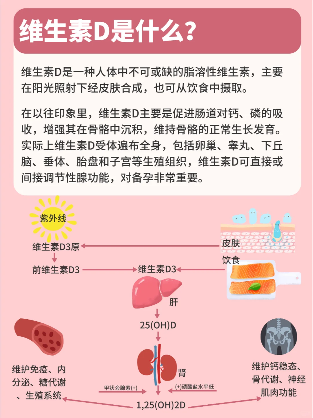 备孕期间补充维生素d跟补叶酸一样重要！