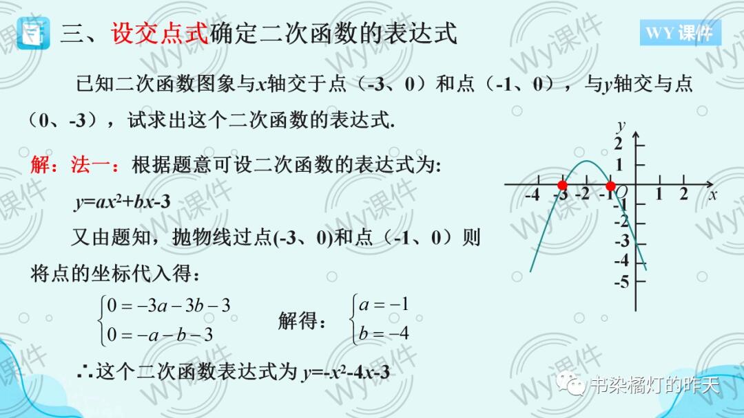 二次函数表达式求解攻略