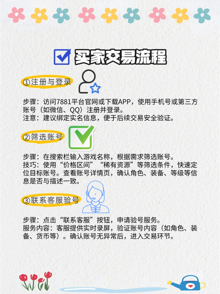 卖号需要准备什么资料和手续呢