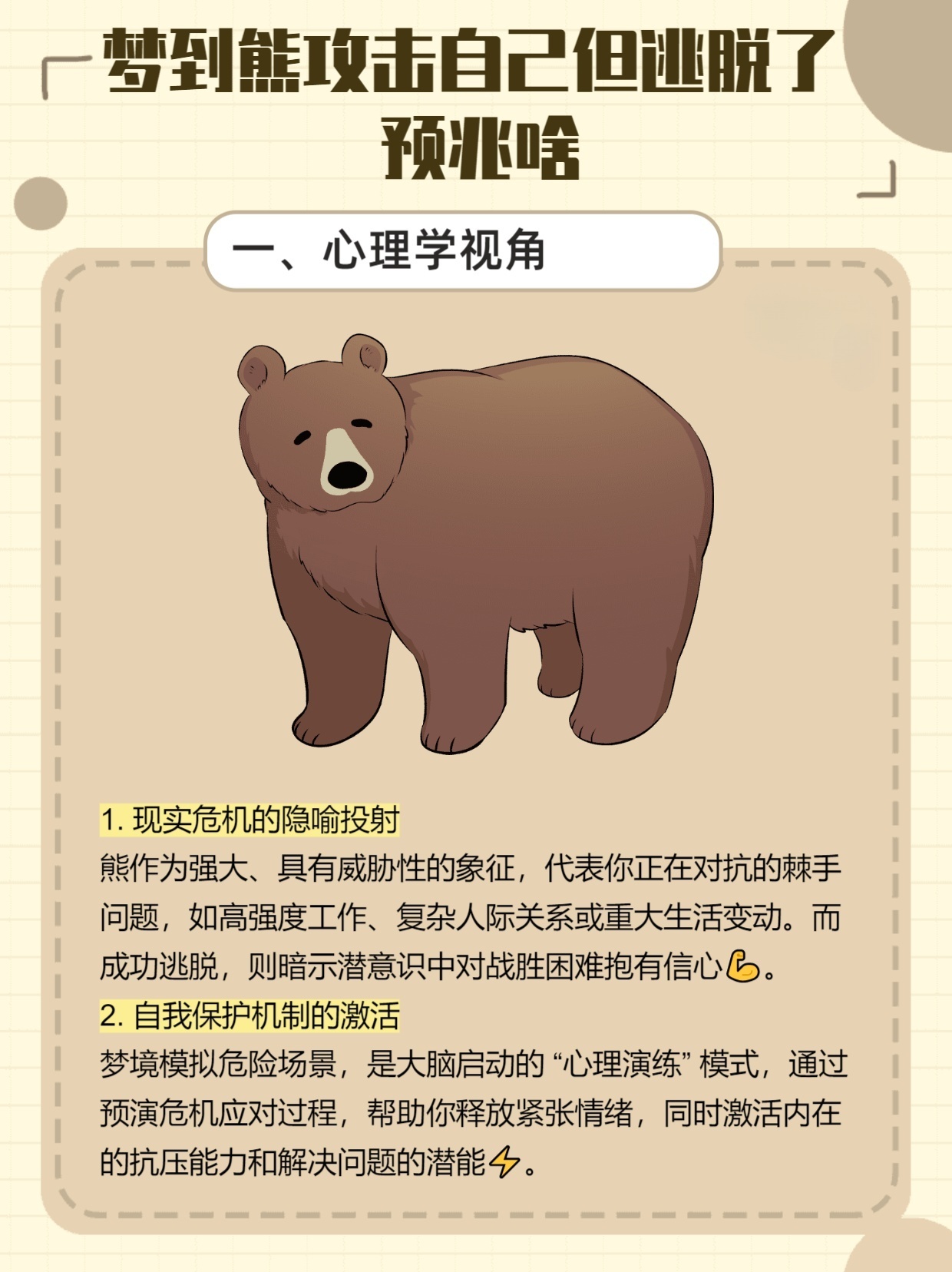 梦境迷踪，我梦见被狗熊追——探索潜意识的预兆与启示