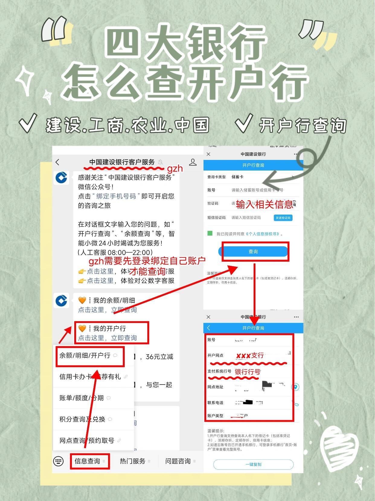 教你查询中国四大银行行号