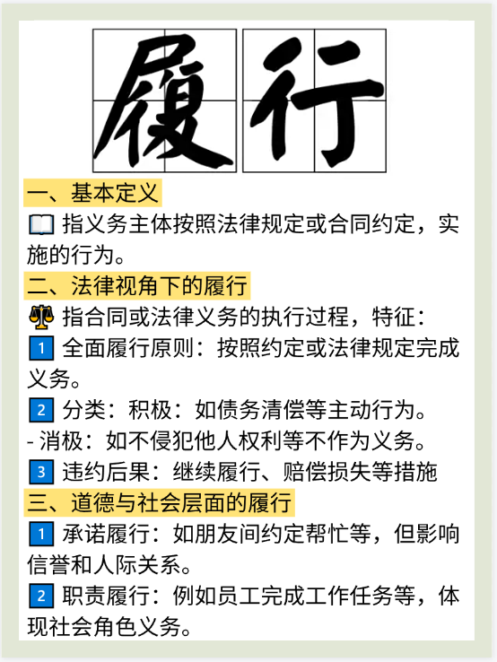 履行是什么意思？