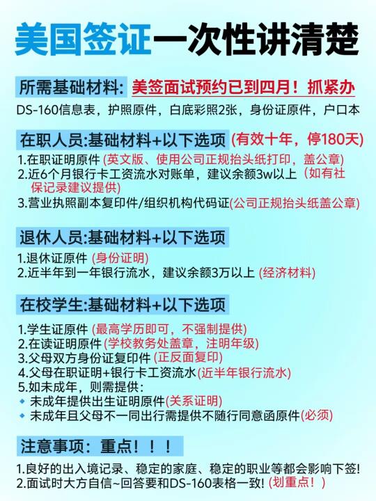 美国签证保姆级攻略|一篇讲清楚‼超全！