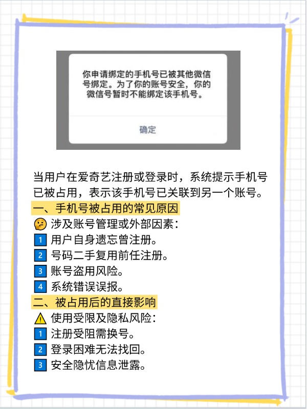 手机号注册被占用怎么办