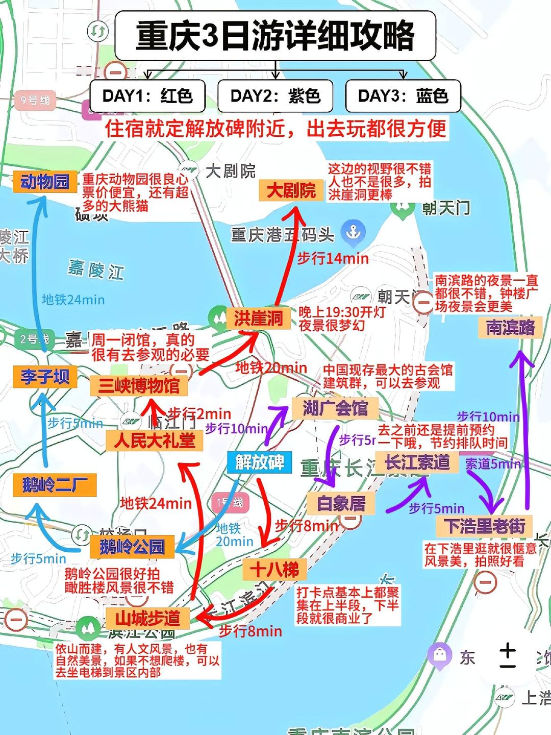 重庆3日游超全攻略