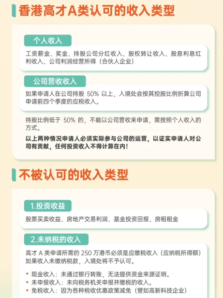 🇭🇰香港高才通计划a类申请攻略🔥 到底什么收入是入境处认可的，避...