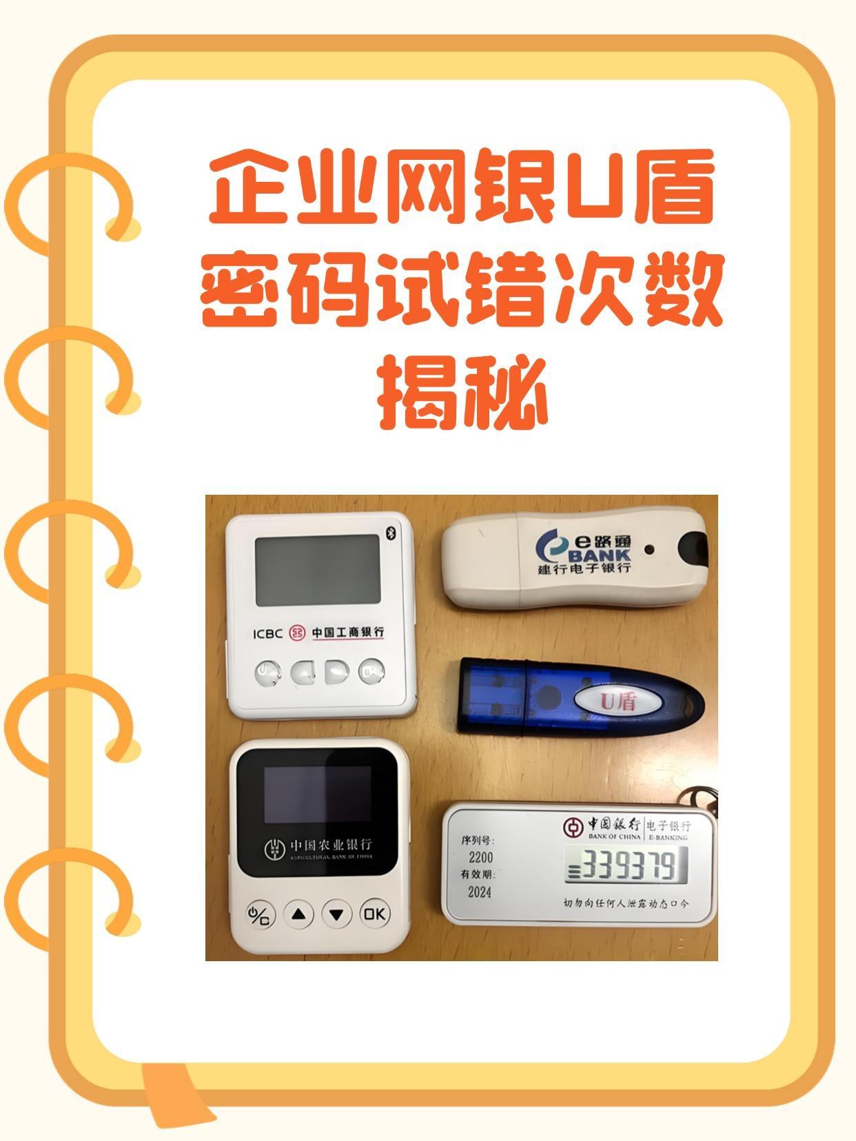 企业网银u盾密码试错次数揭秘