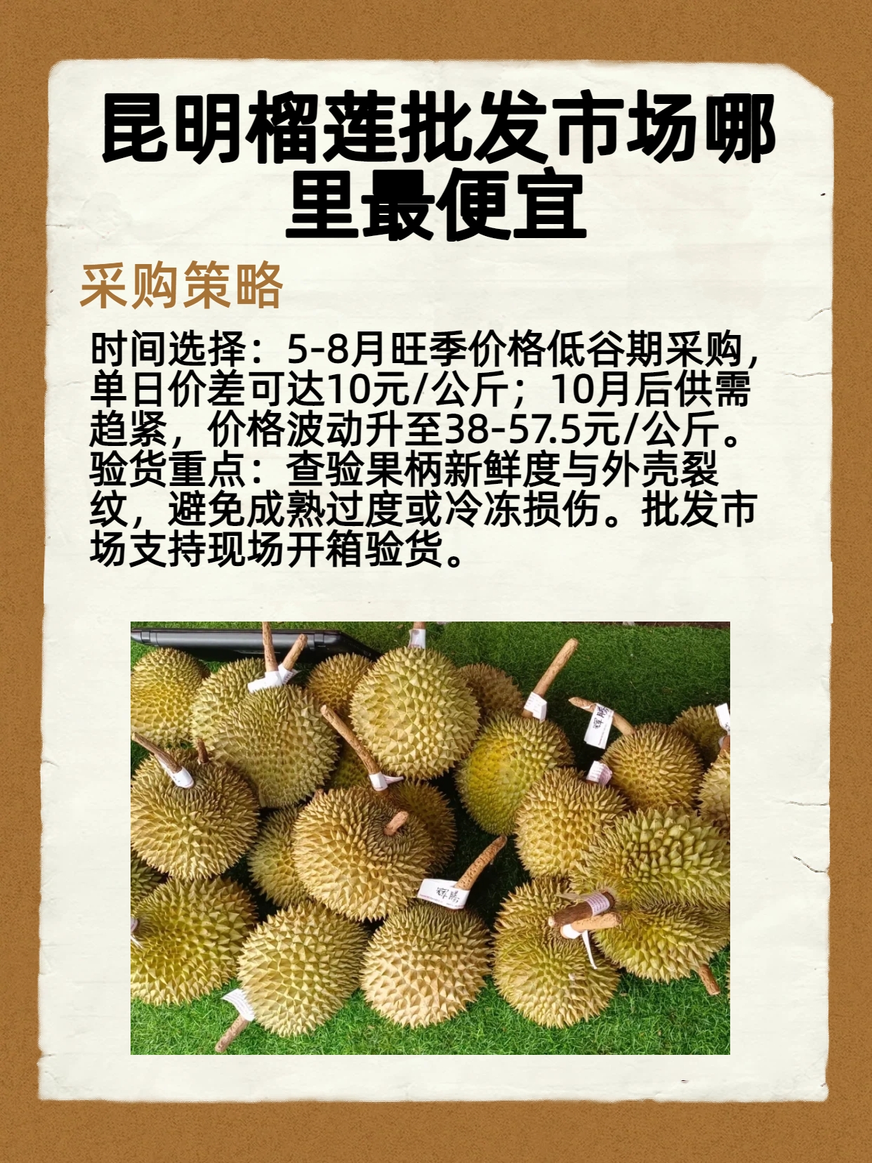 榴莲批发去哪里进货便宜