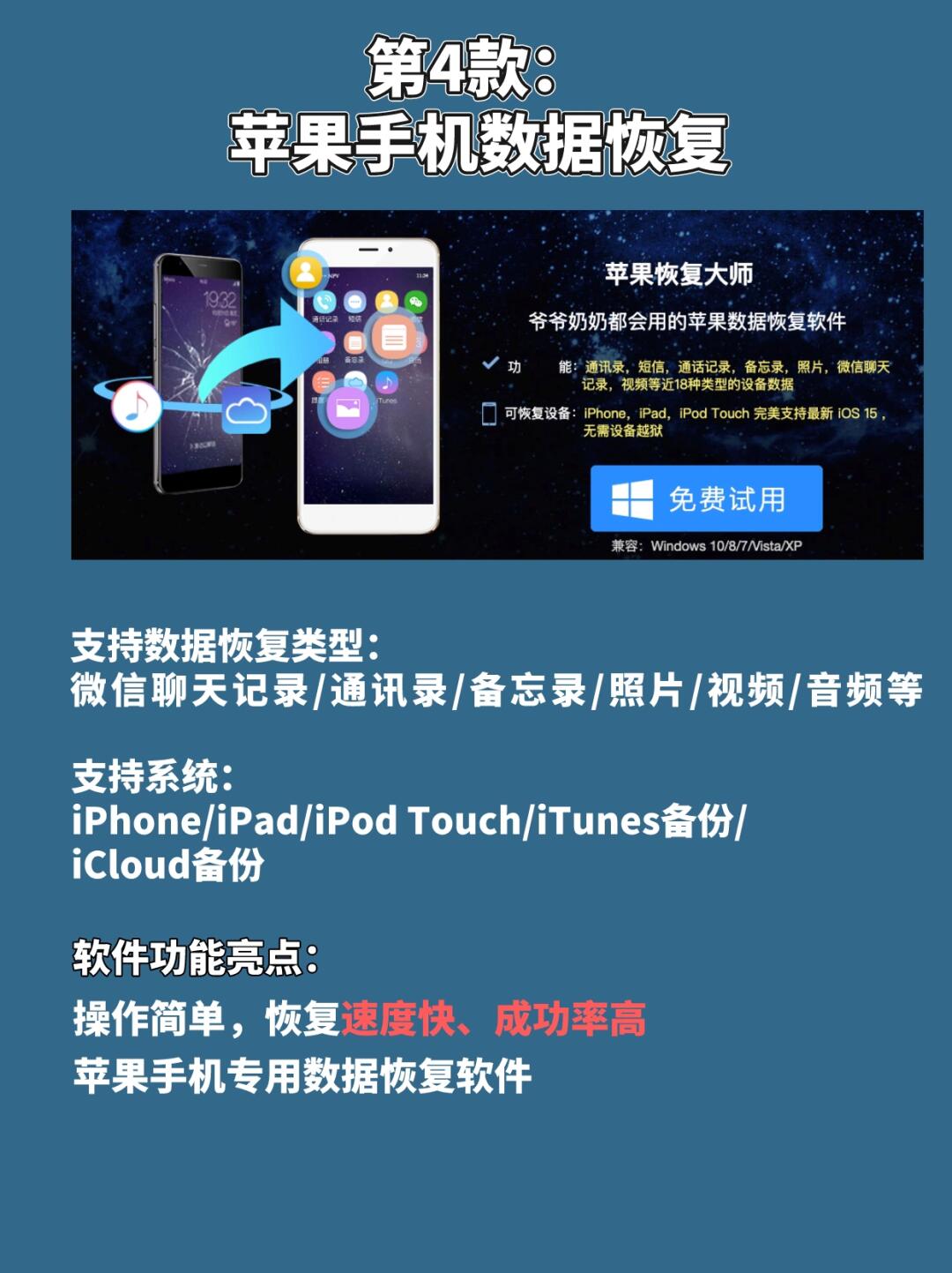 苹果手机数据恢复软件哪个最好用  第1张