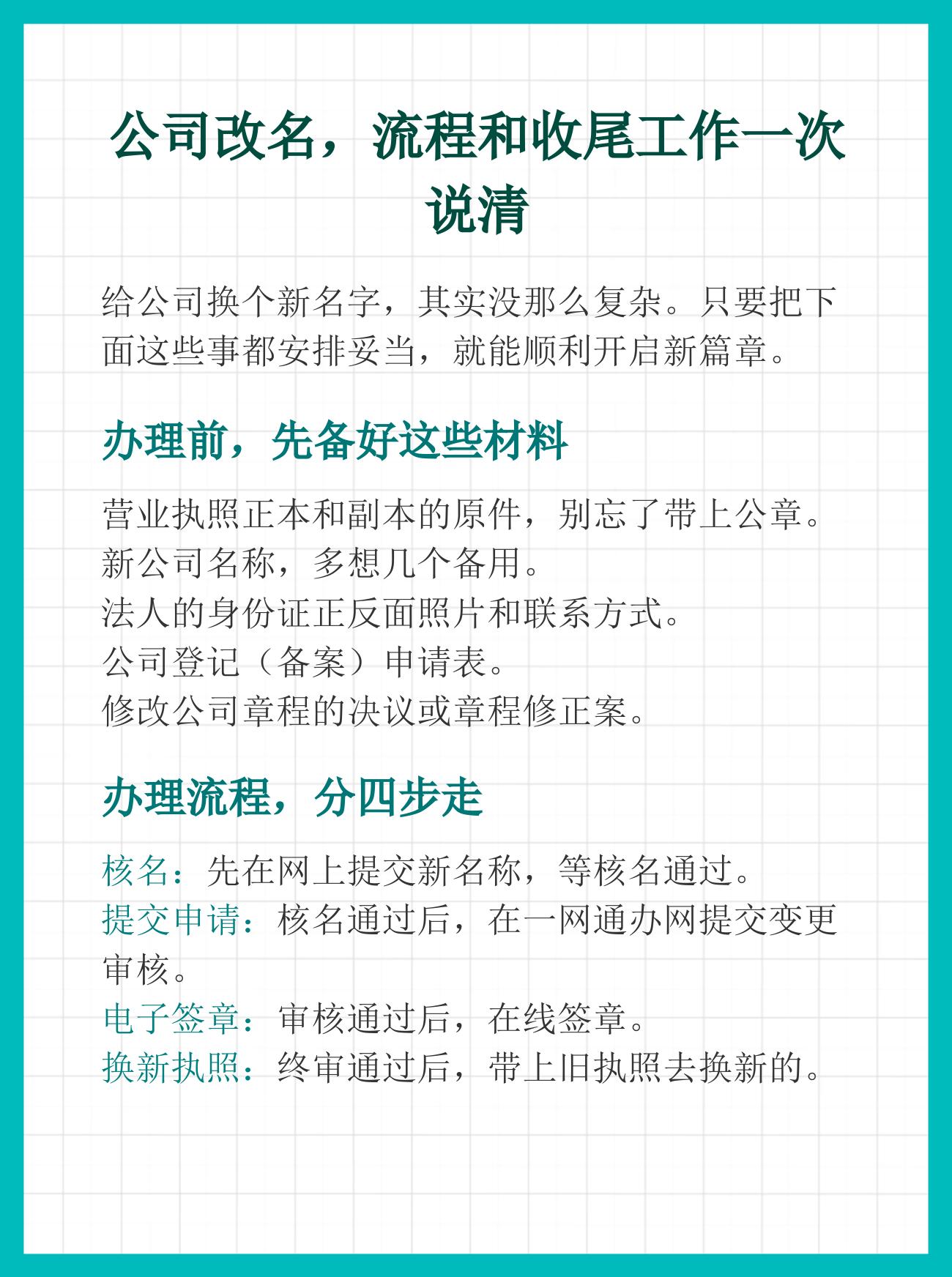 注册公司怎么改名