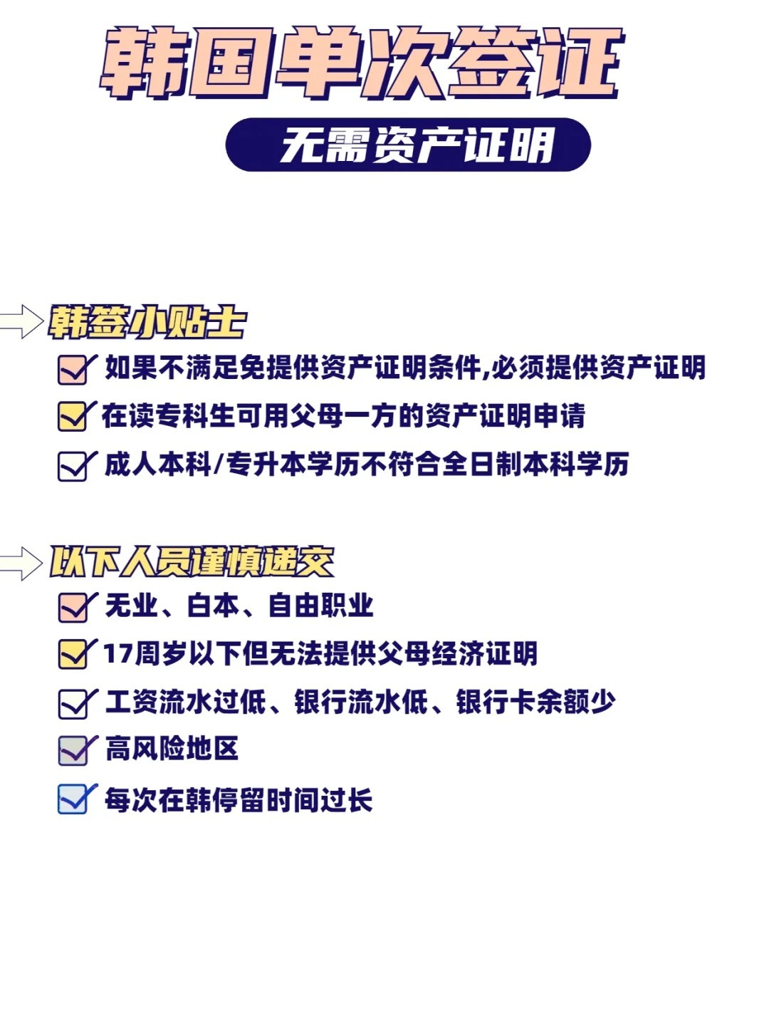 去韩国需要资产证明吗？