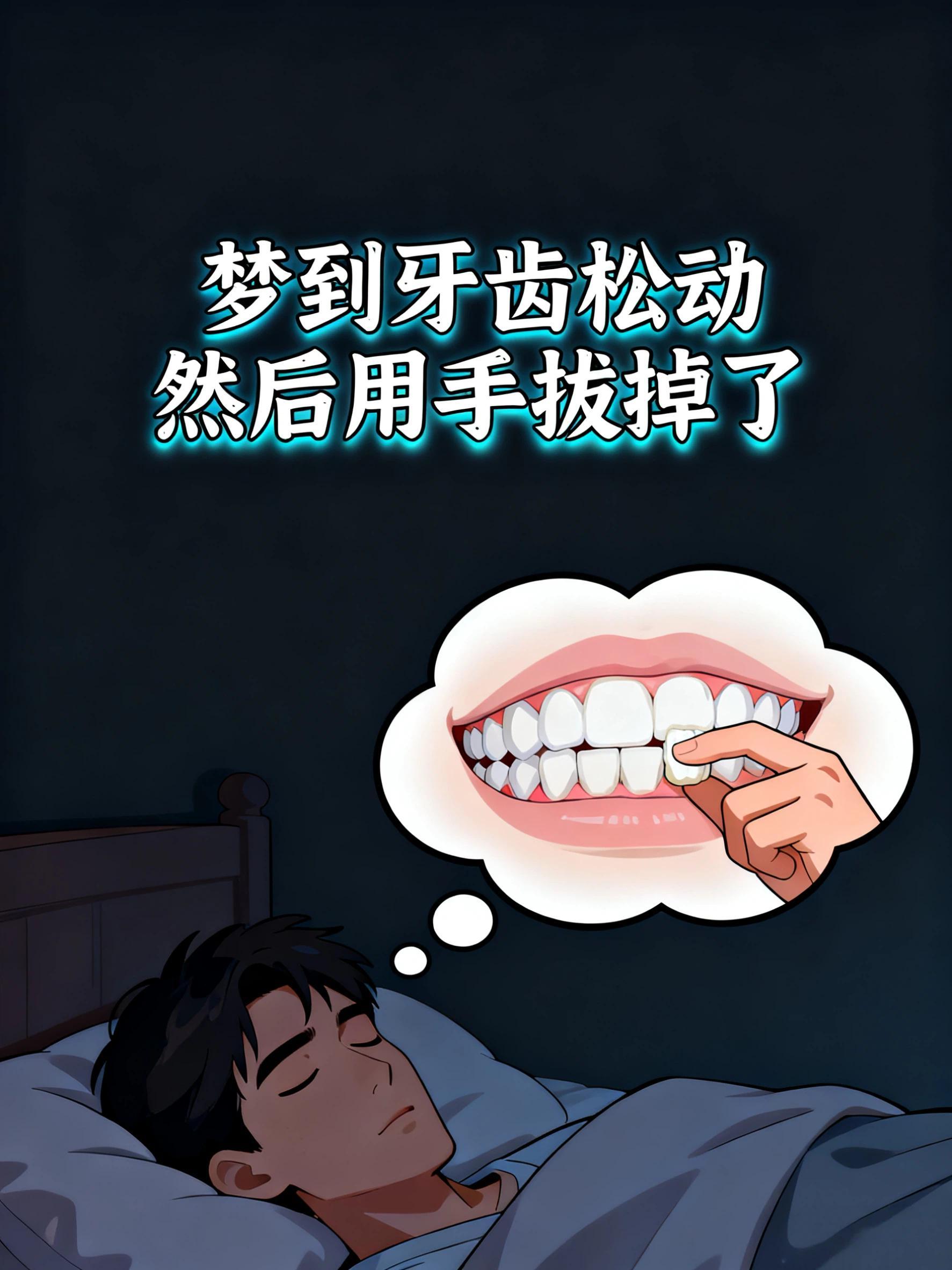 梦境解析，当昨晚梦见自己牙齿松动了快掉下来了遇见解梦高手