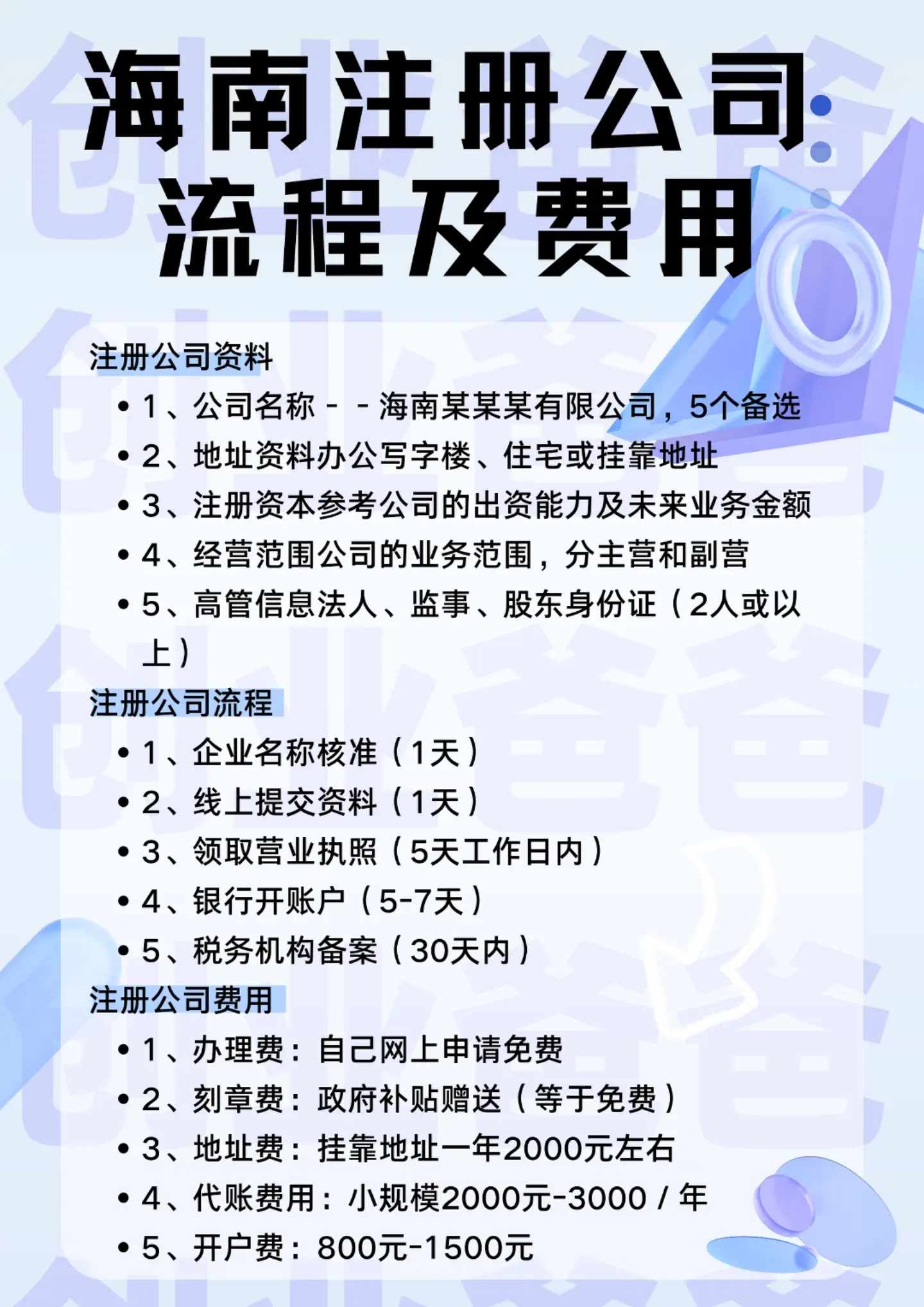 海南注册公司