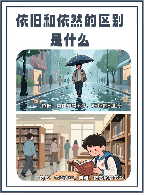 依旧和依然的区别是什么