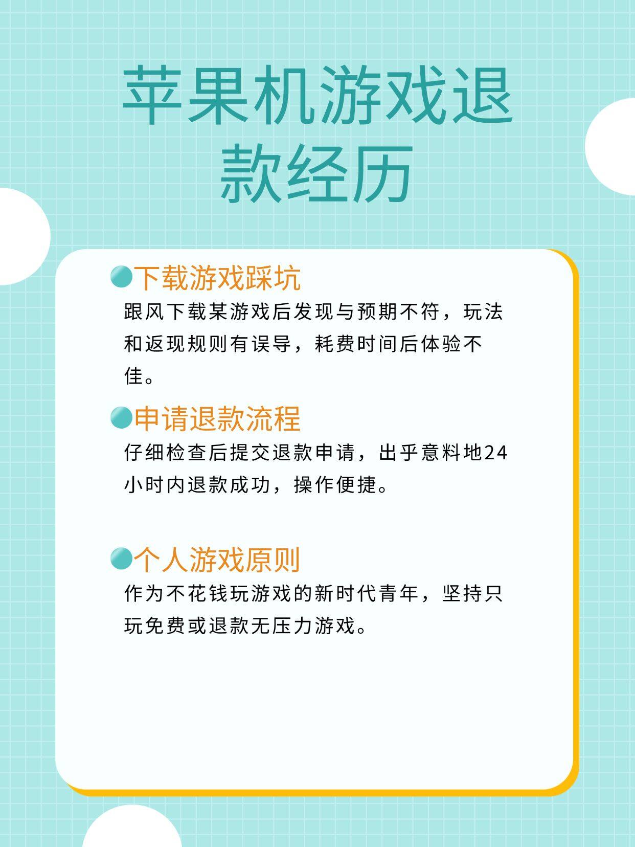 iphone购买游戏如何退款