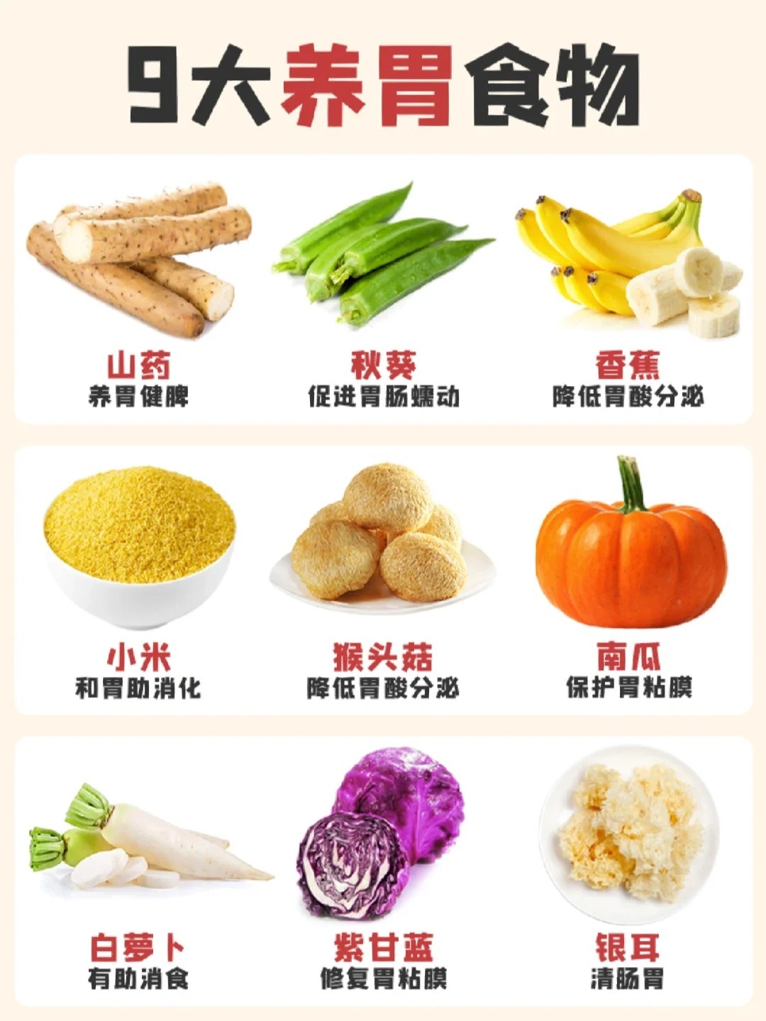 养胃食物清单！不看后悔！