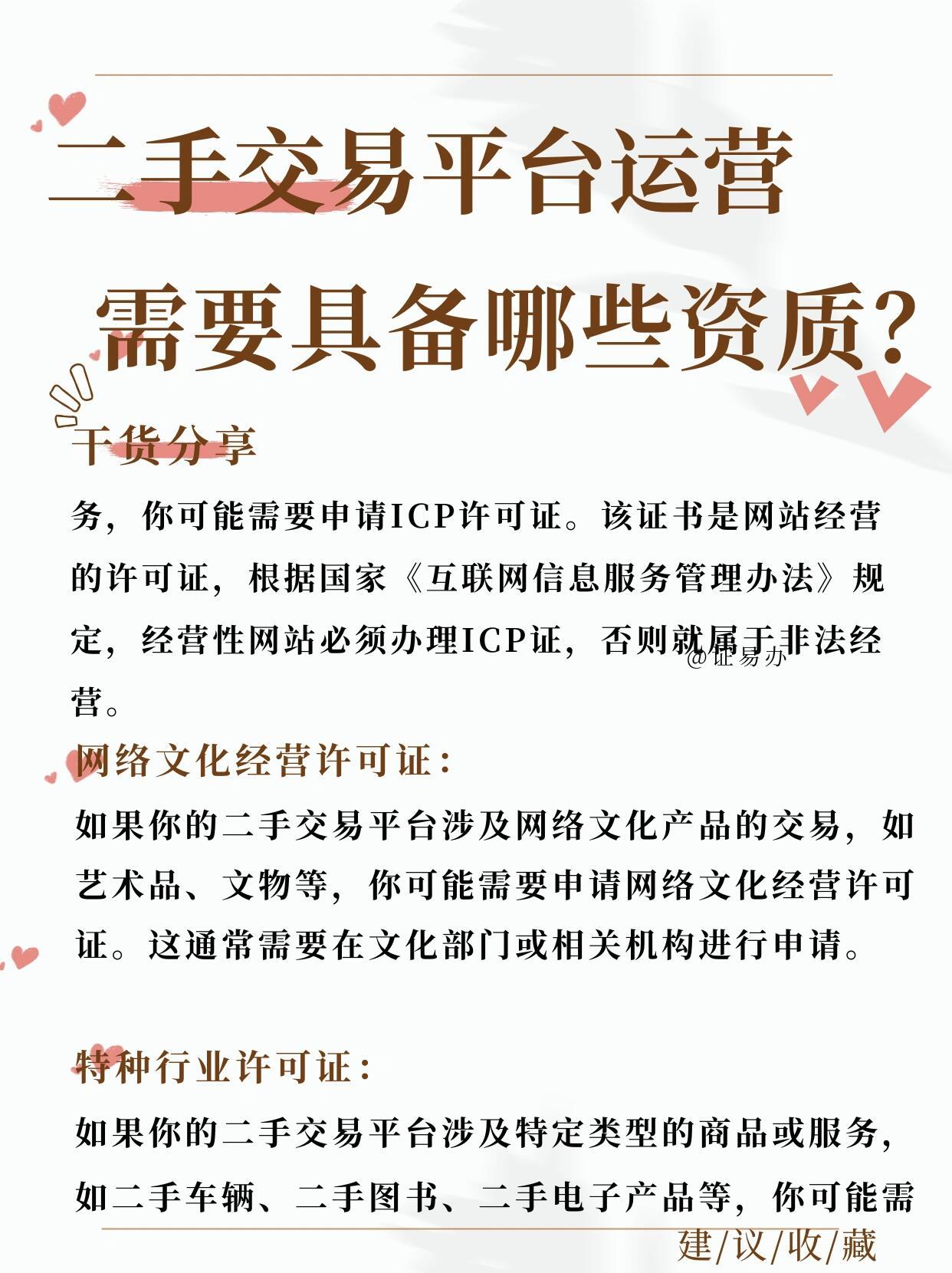 线上交易需要什么资质