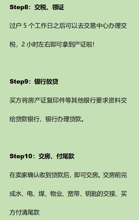 二手房交易全流程解析
