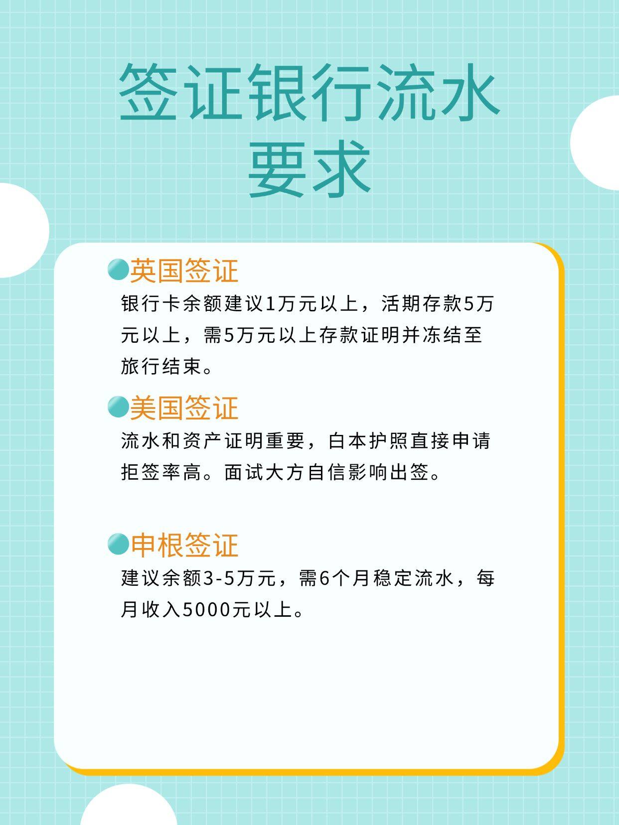 签证申请，银行流水到底该怎么养？