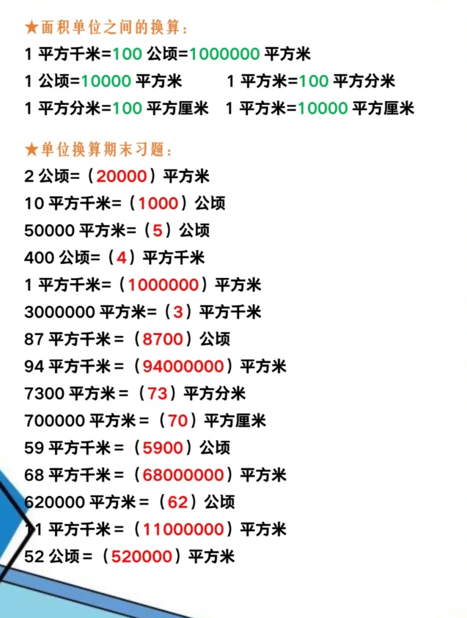速看！1亩多少公顷