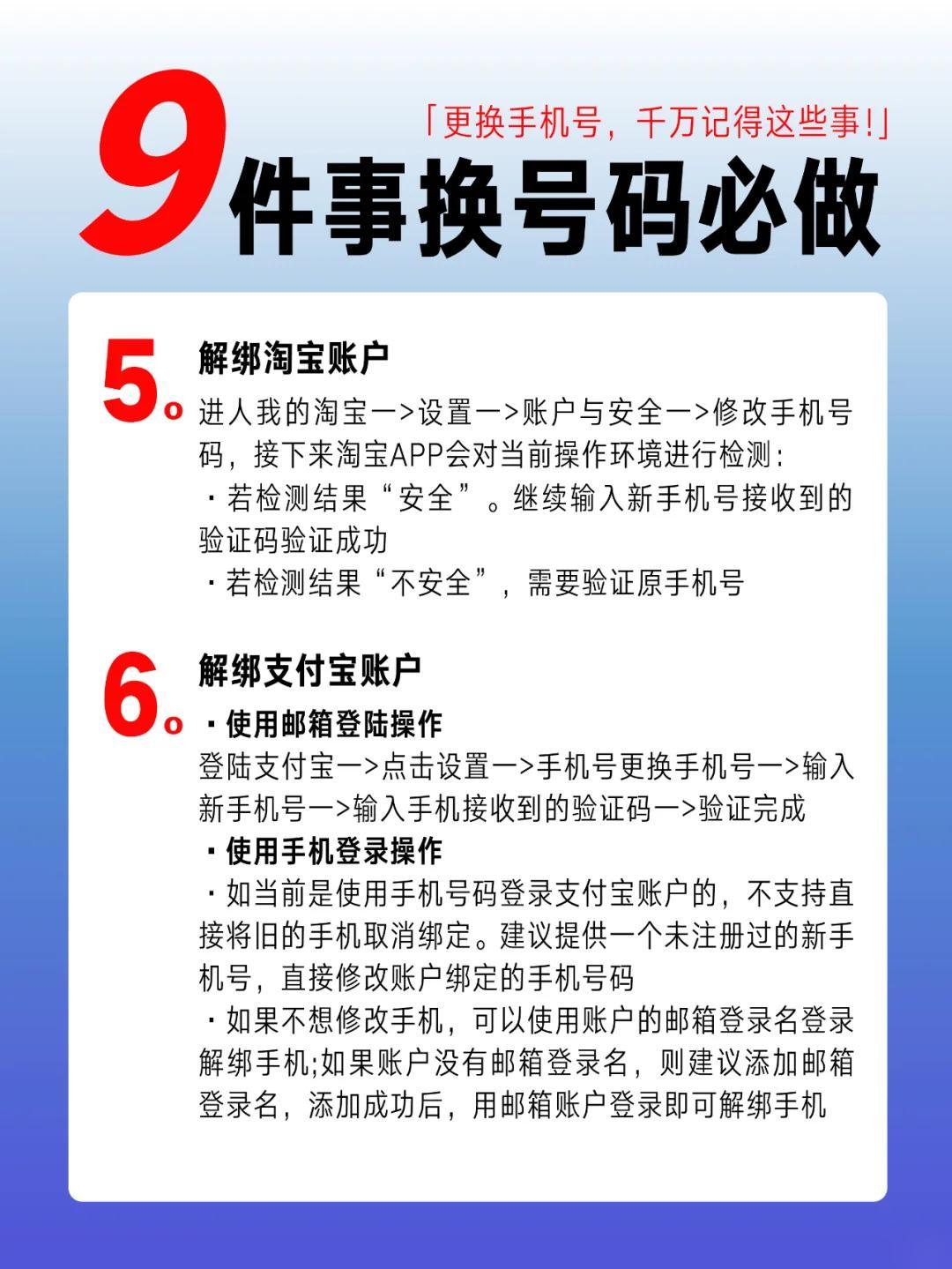 买号后注意事项
