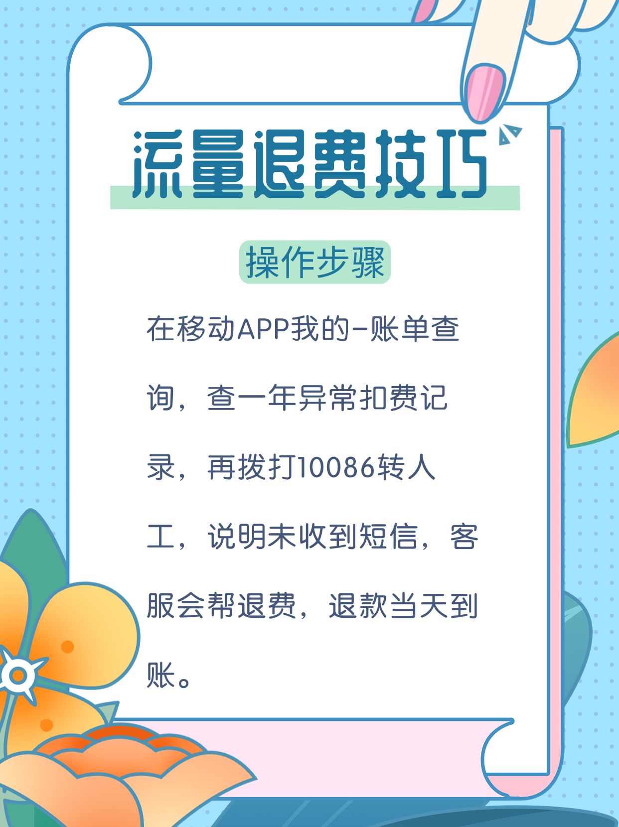 移动短信退套餐怎么退话费