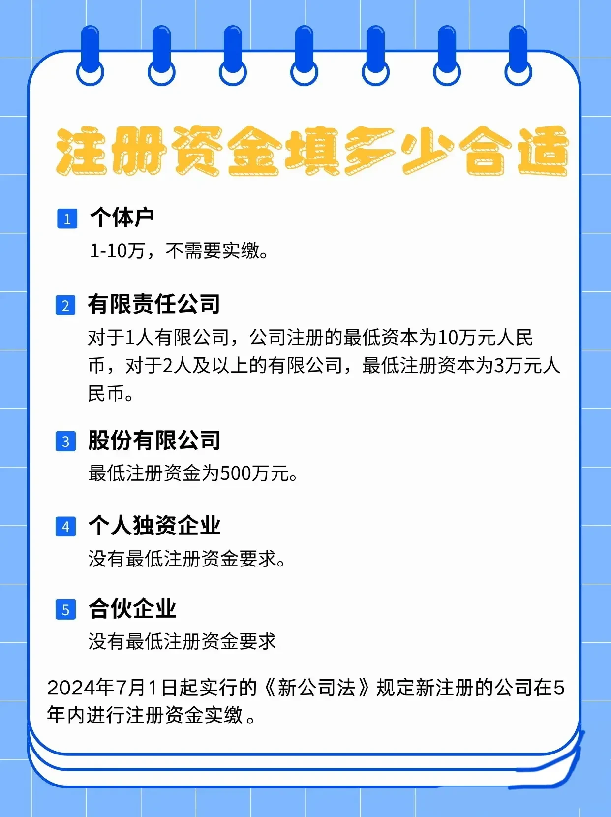注册公司要多少注册资本