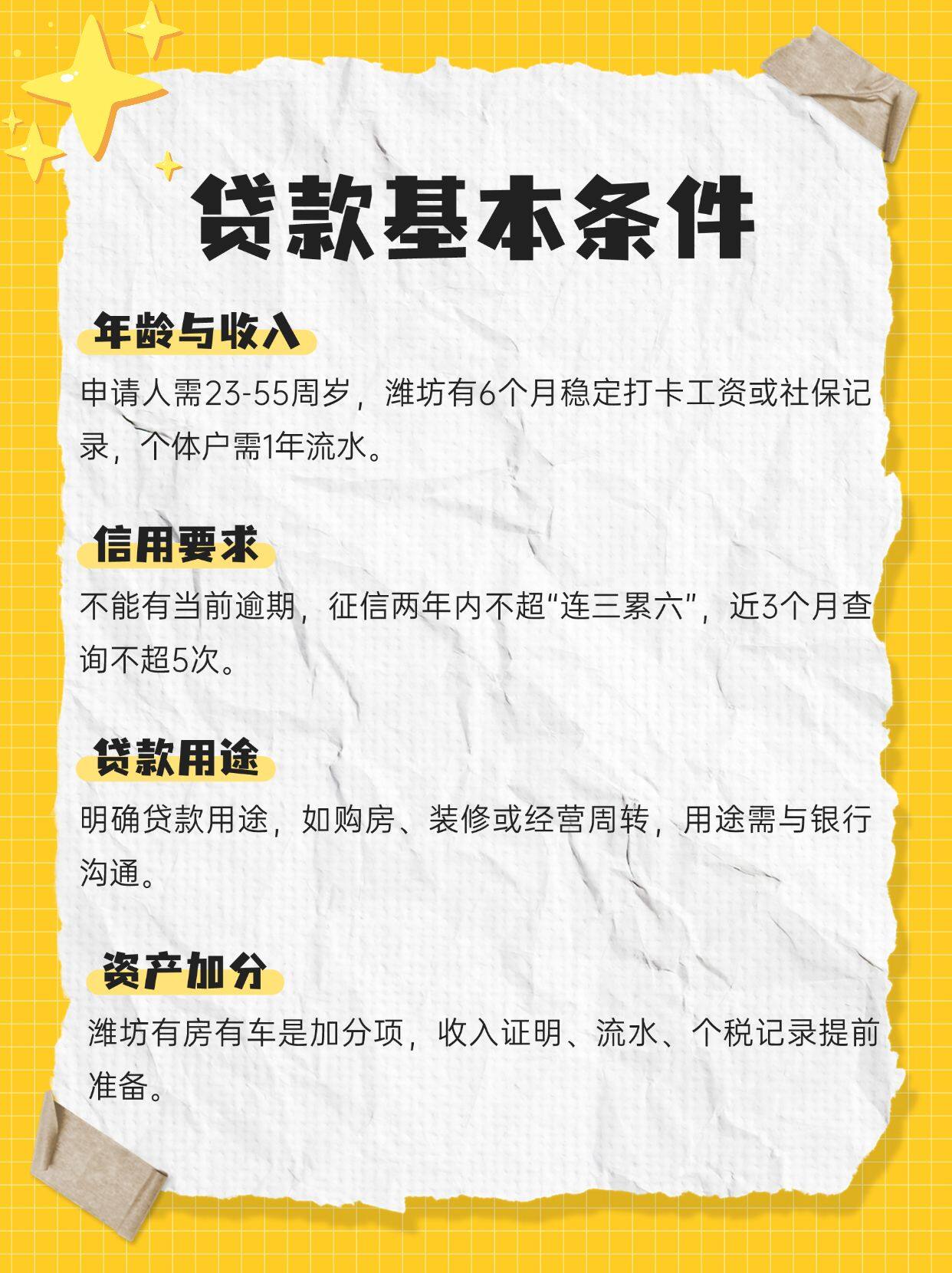 潍坊银行贷款，这份攻略亲测有效