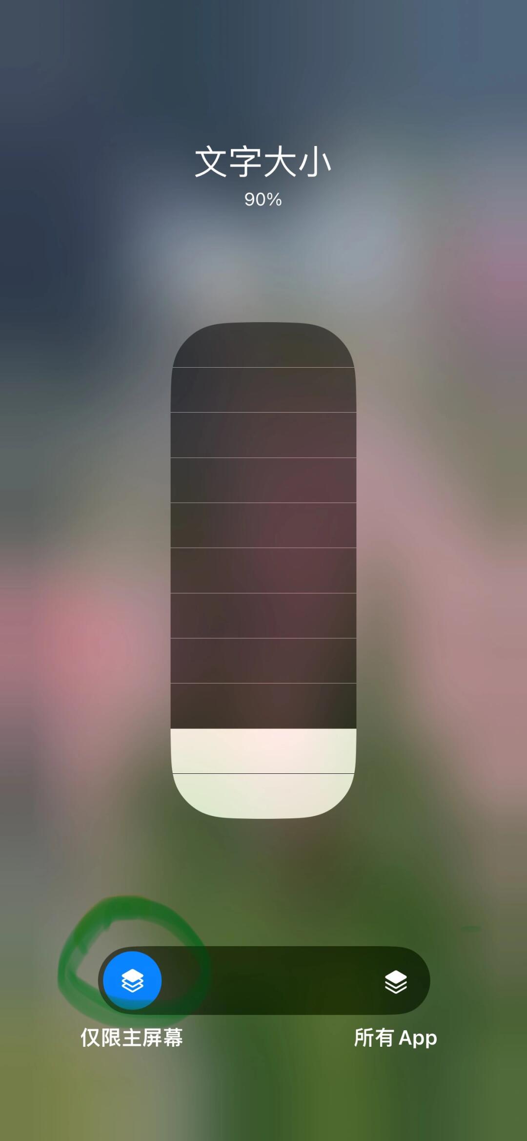 iphone短信字体怎么变小