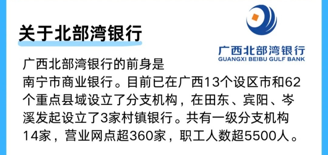 了解北部湾银行