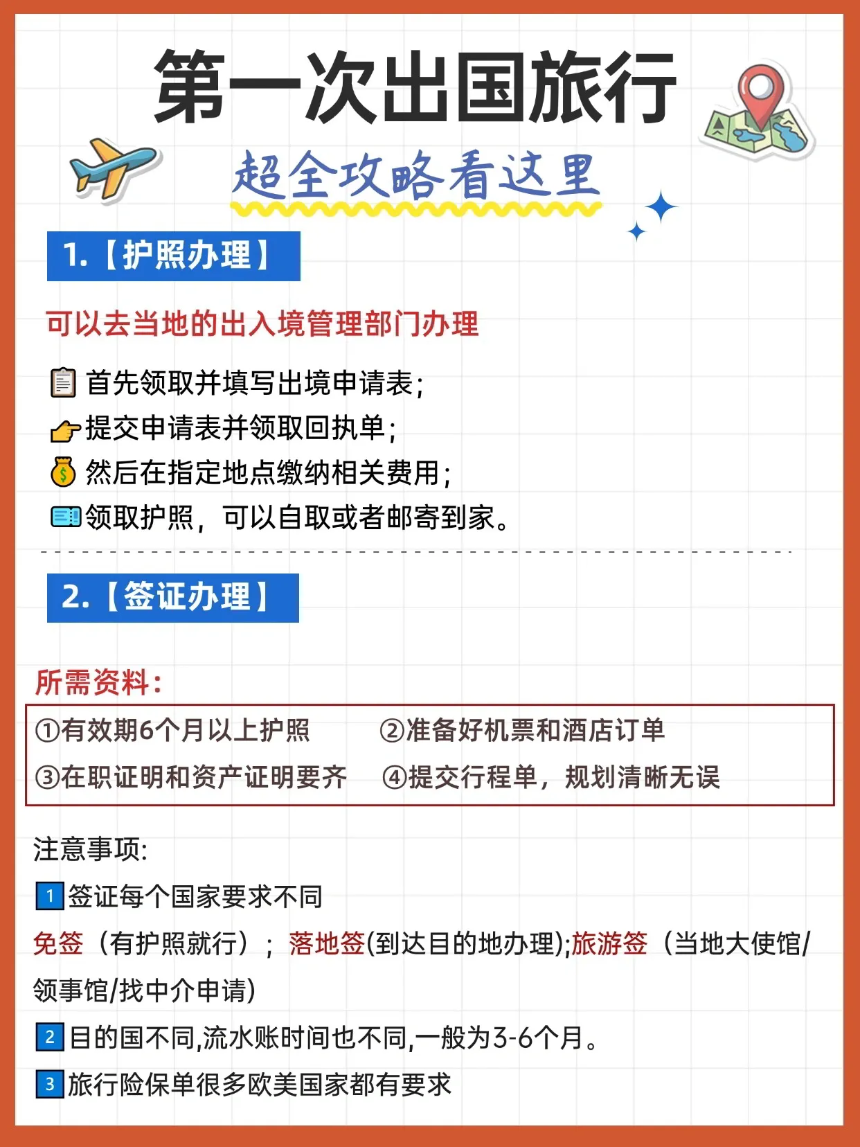 出国全流程+注意事项