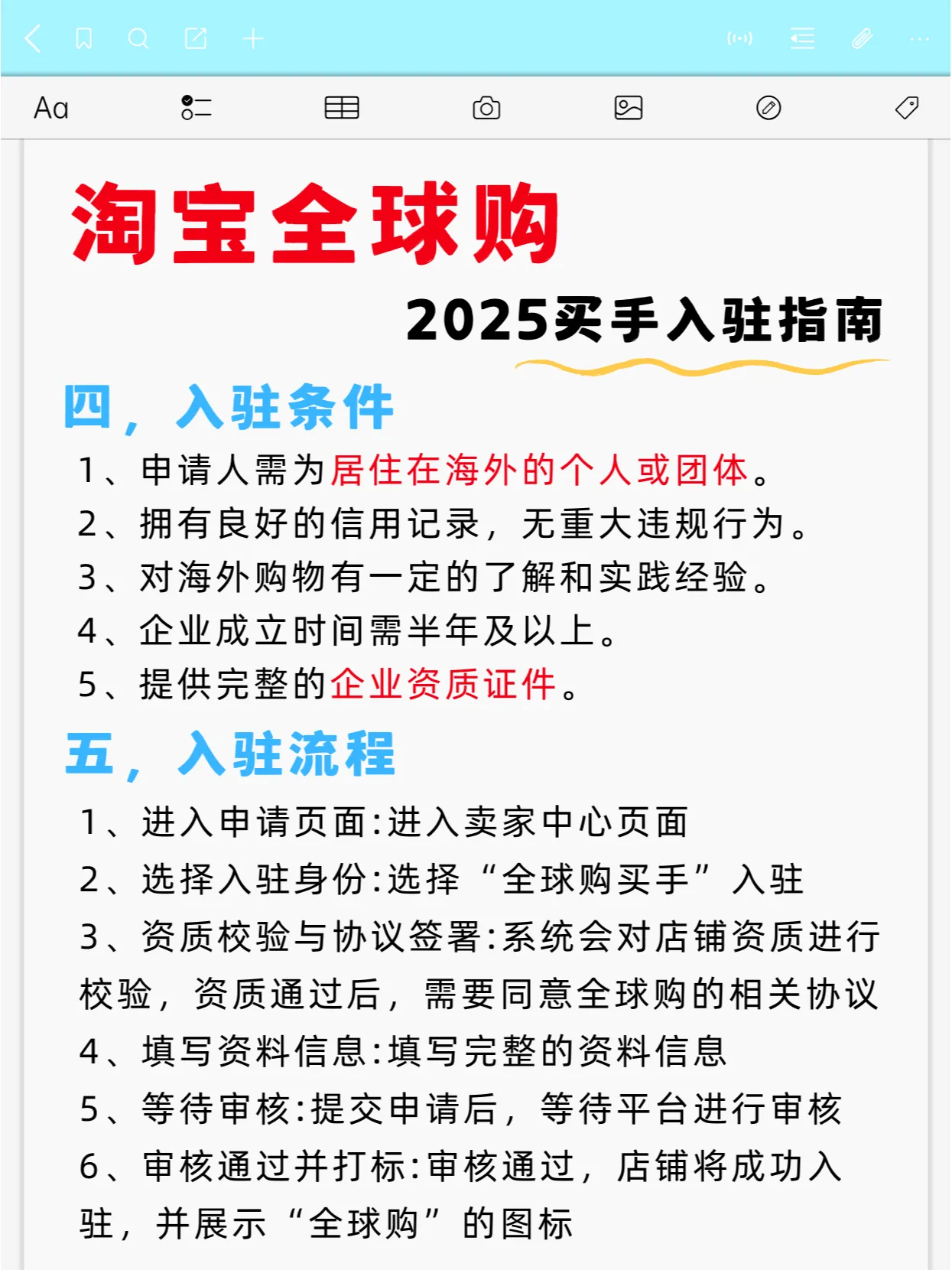 全球购买手怎么入驻