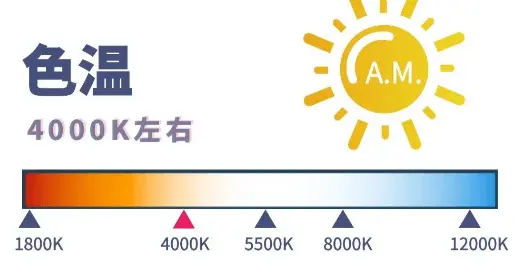 为什么孩子要用4000k暖白光的色温，因为孩子眼睛对光线的接受程度与成年