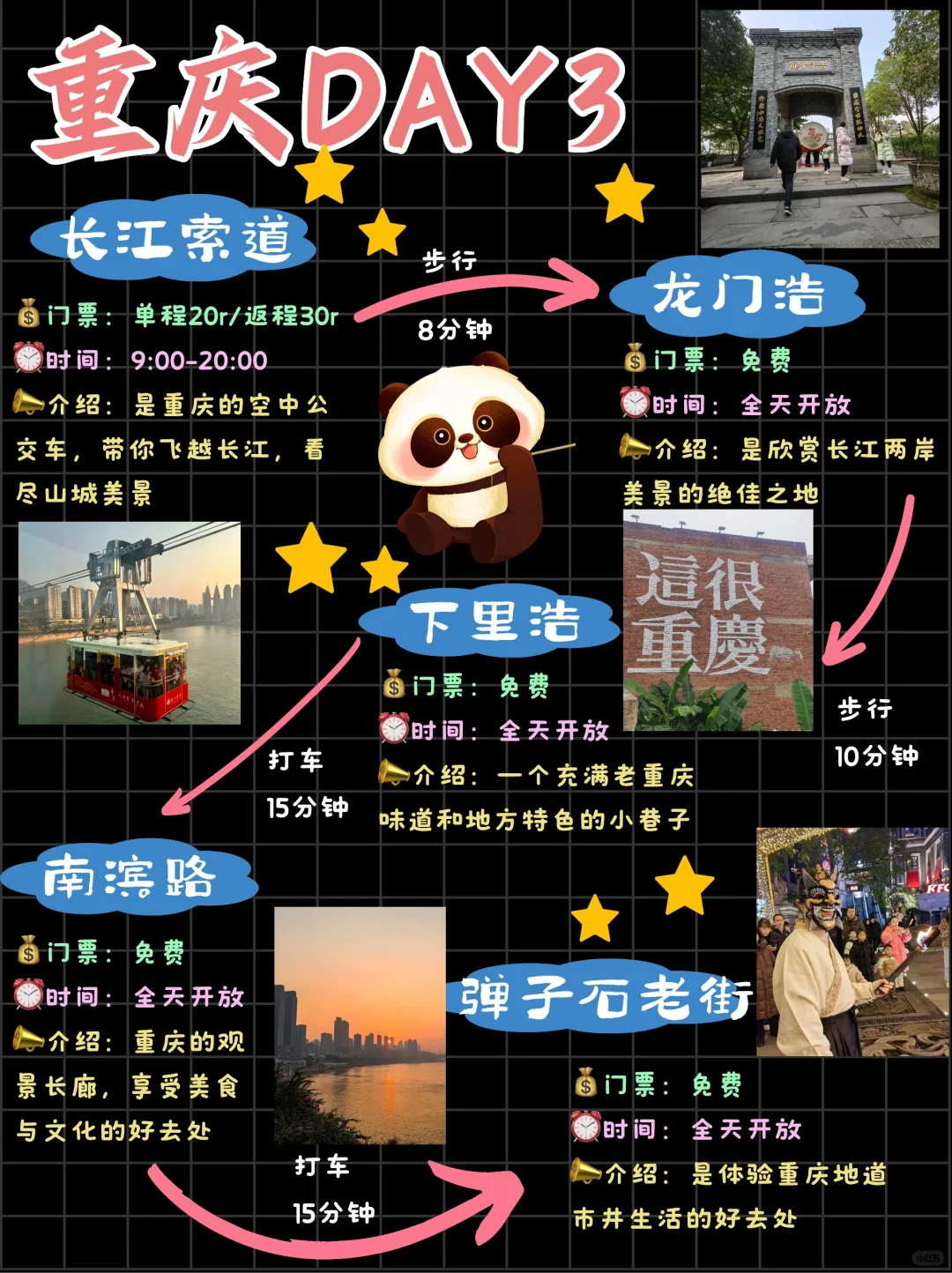 土著熬夜手写重庆3天旅游攻略😭赶紧收