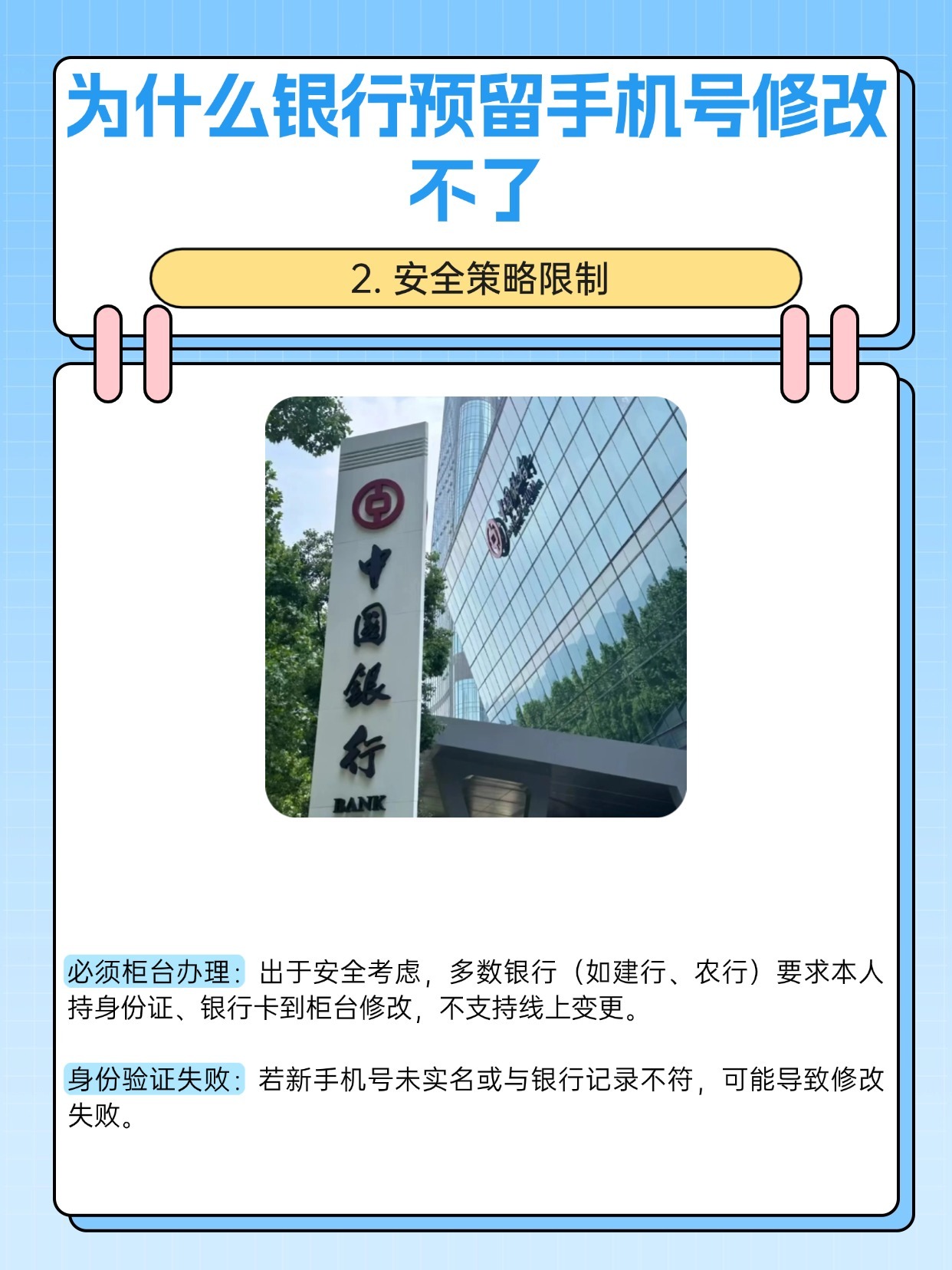 为什么在银行改了手机号,手机端还不行 为什么在银行改了手机号,手机端还不行