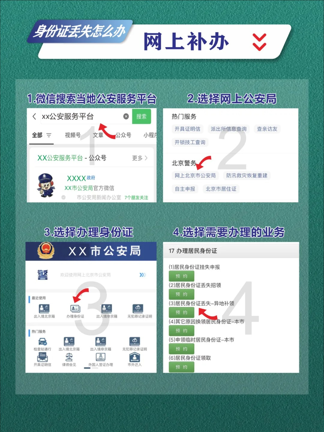 如何正确补办身份证挂失防范
