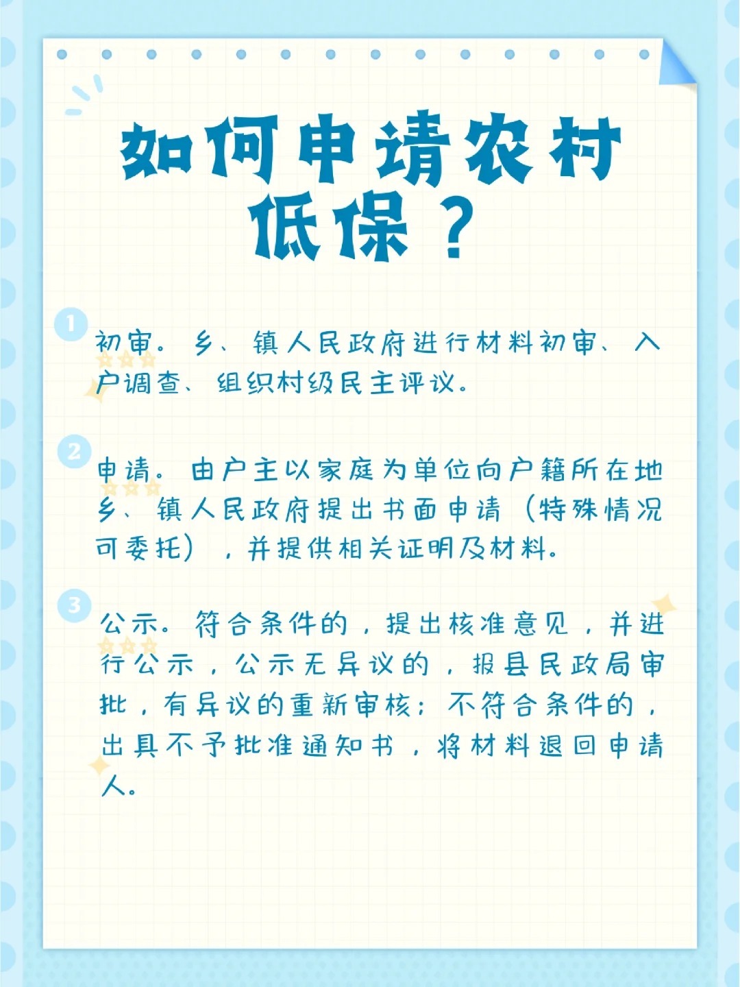 低保申请有哪些条件？