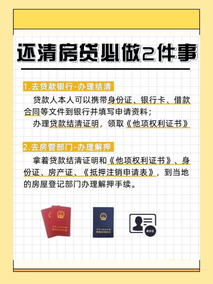 提前结清贷款一定要结清证明么？