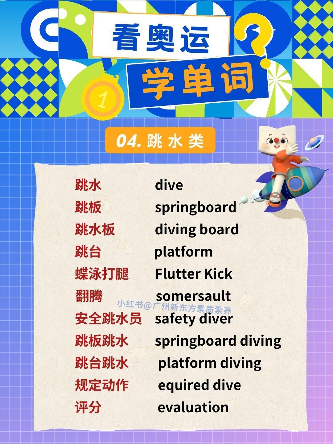 奥运双语词汇，轻松掌握赛事关键词