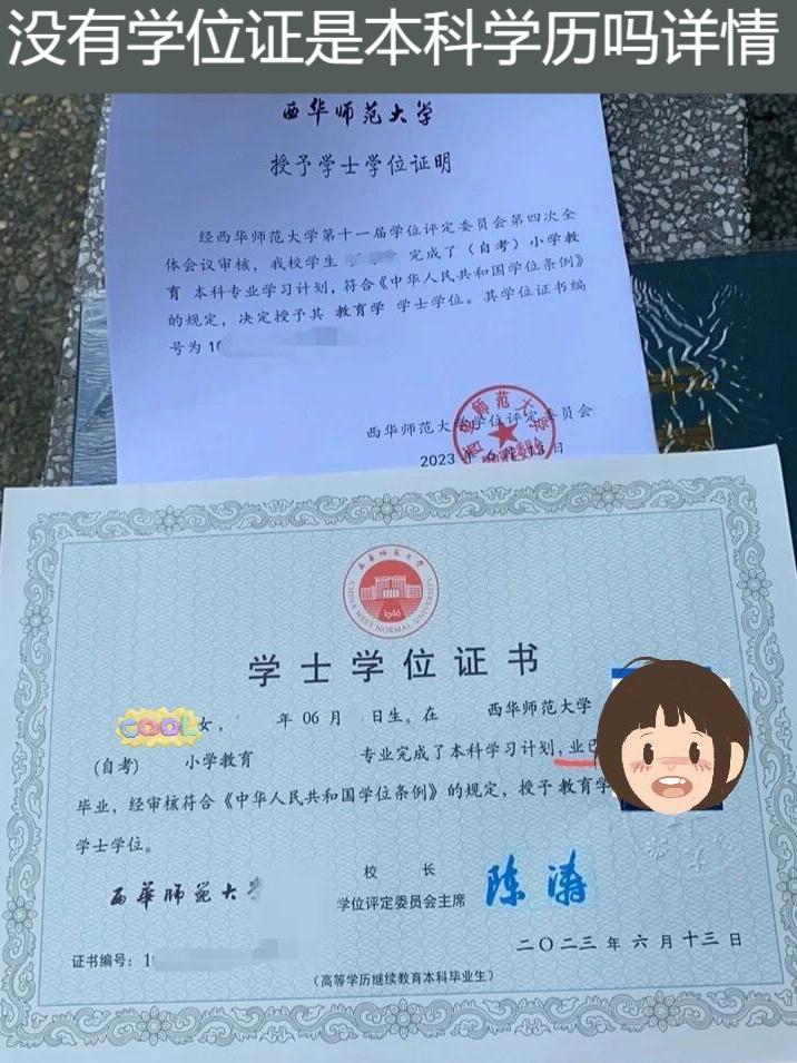没有学位证是本科学历吗详情