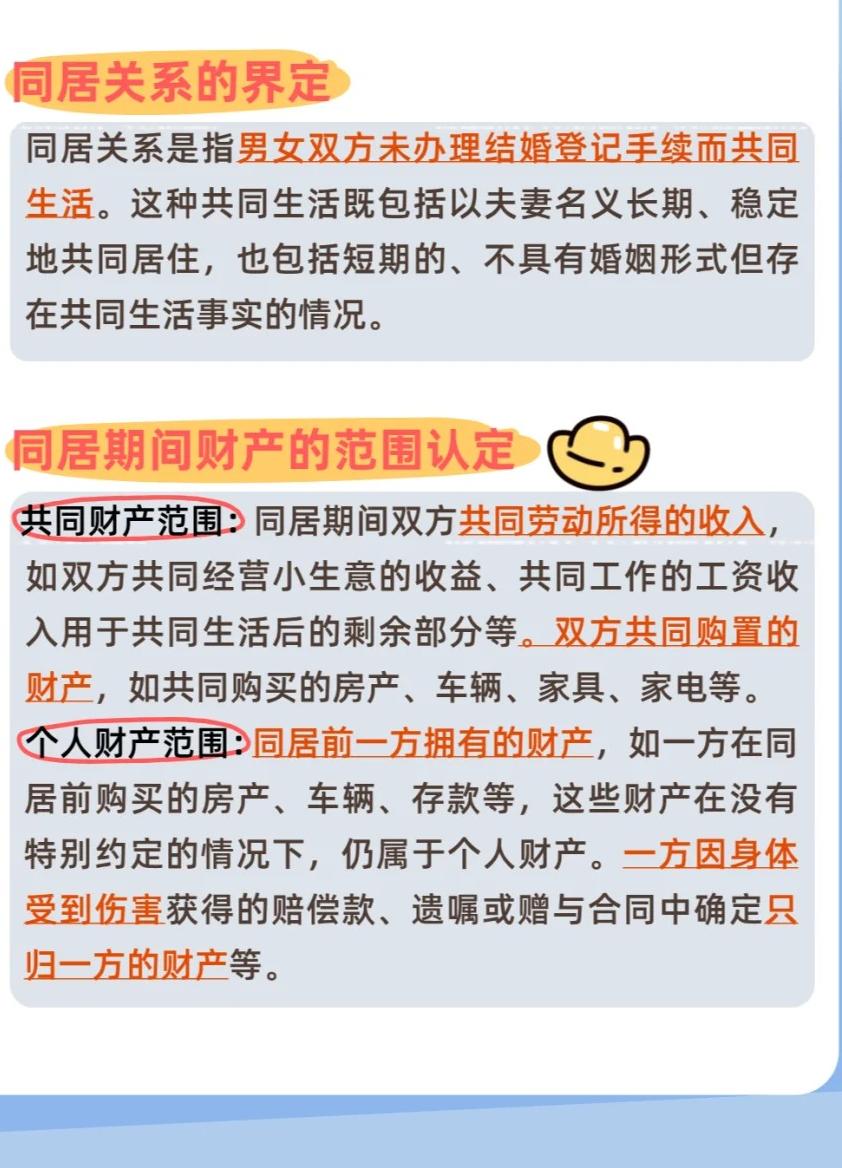 法律层面对同居的定义