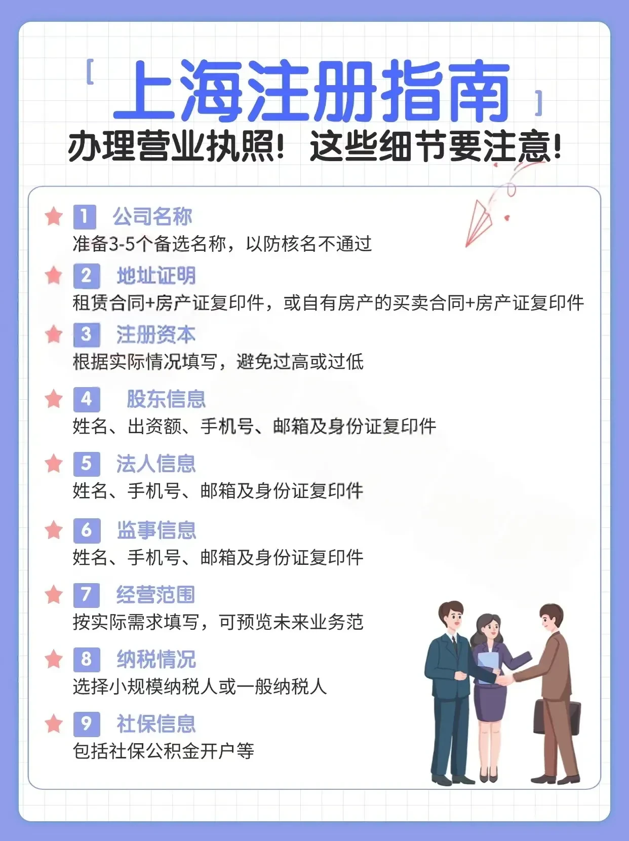 上海注册公司流程和注意事项有哪些