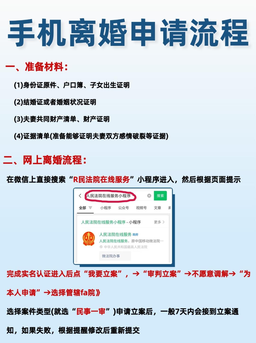 手机申请离婚全流程指南