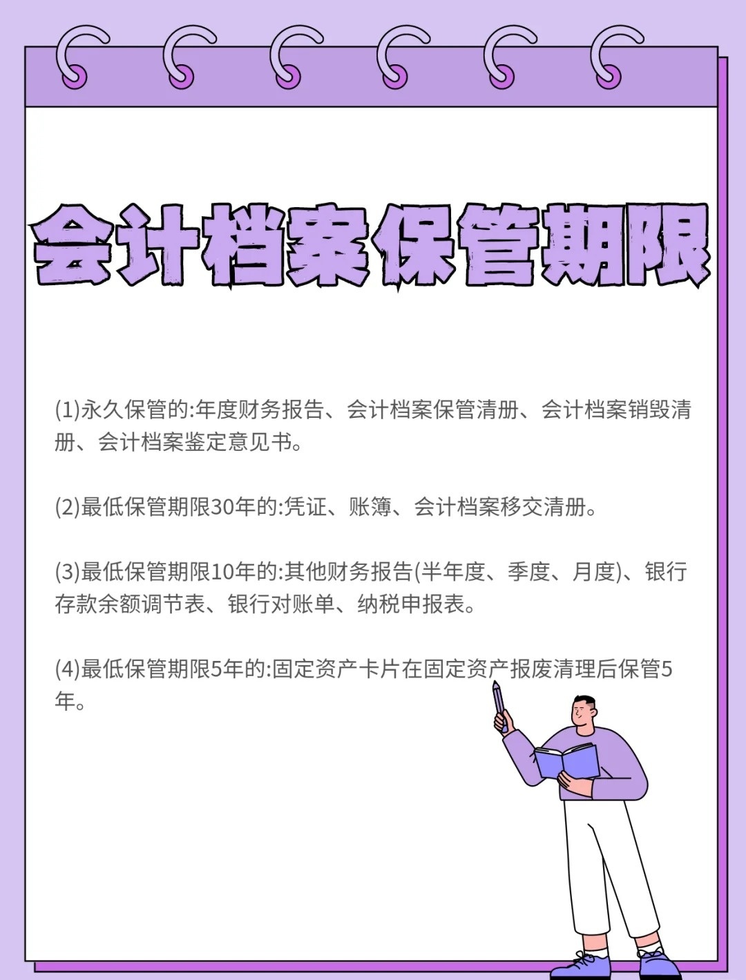 速看：年度财务会计报告的最低保管期限