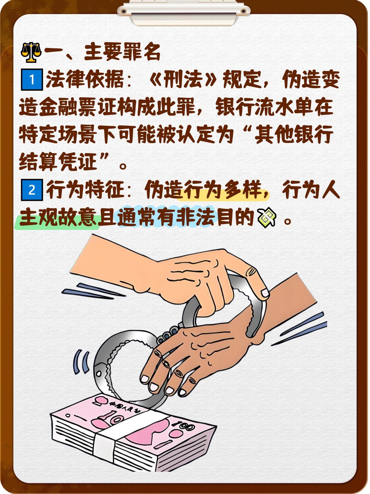 伪造银行流水属于什么罪？