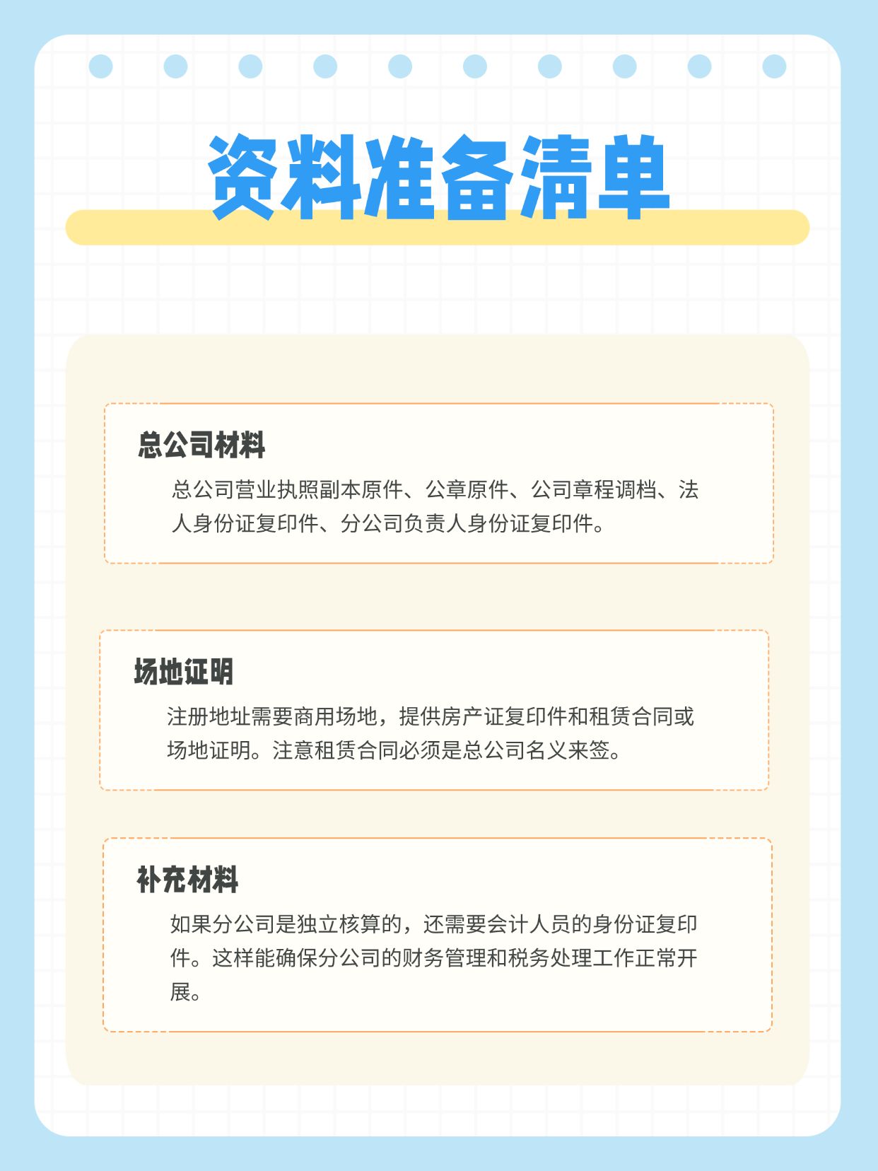 注册营业执照需要的材料清单是什么