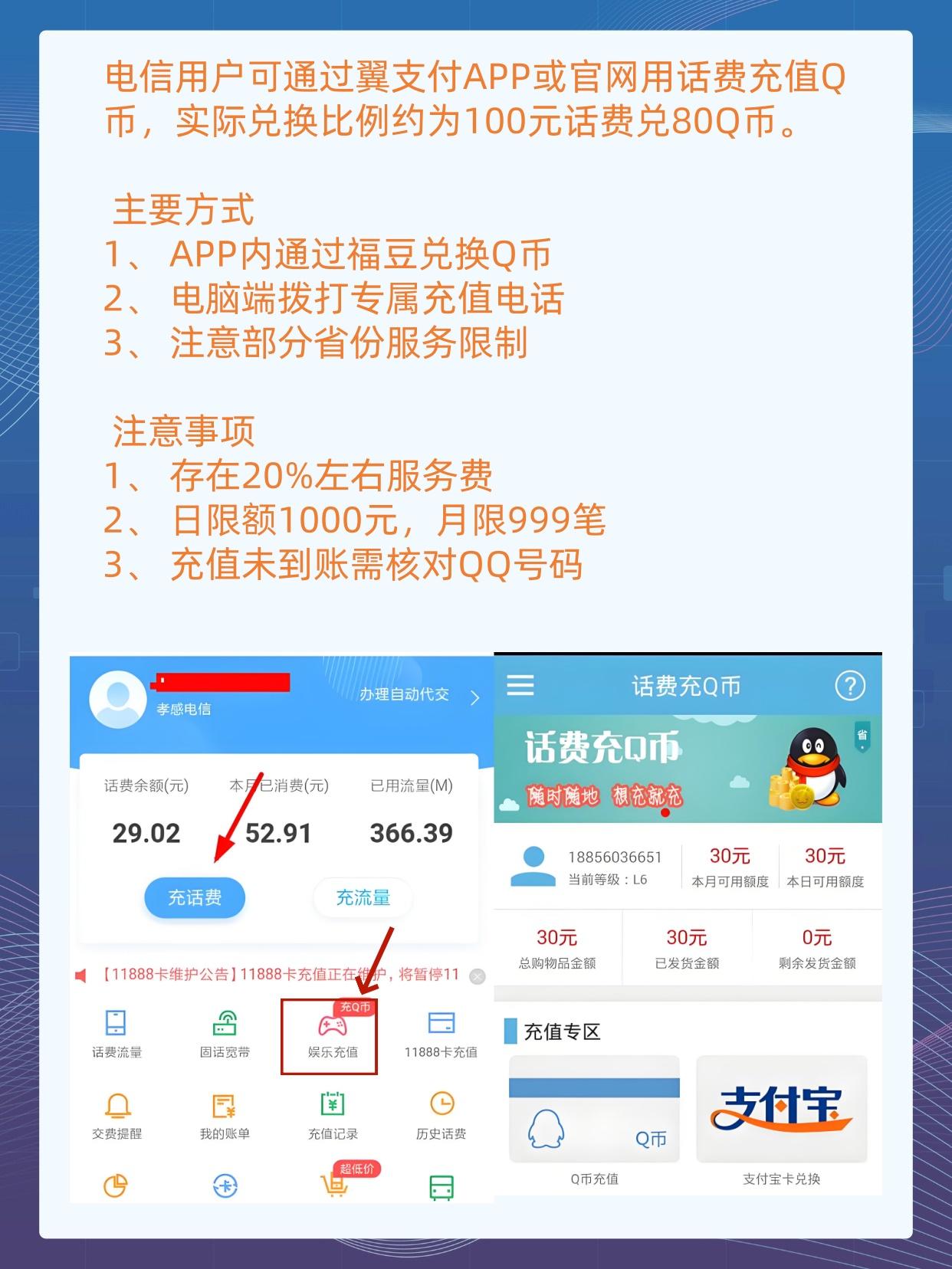 手机话费如何购买q币